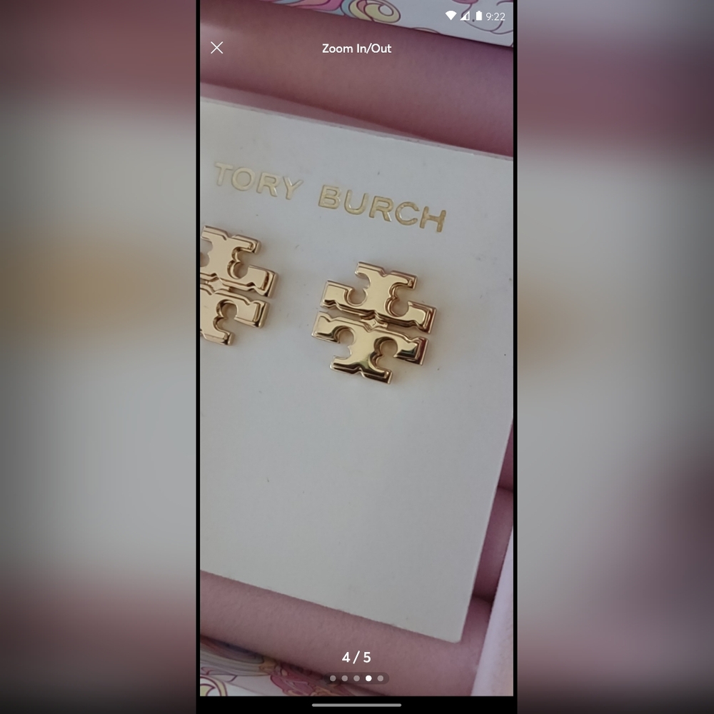 Tory Burch Earrings Dutch Style New With Tag And Package